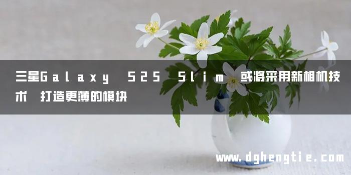 三星Galaxy S25 Slim 或将采用新相机技术 打造更薄的模块